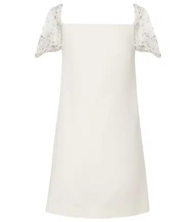 Valentino Crepe Couture embellished minidress | Thumbnail 1 Valentino Crepe Couture embellished minidress | Thumbnail 1