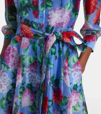 Carolina Herrera Floral silk organza shirt dress | Thumbnail 2
