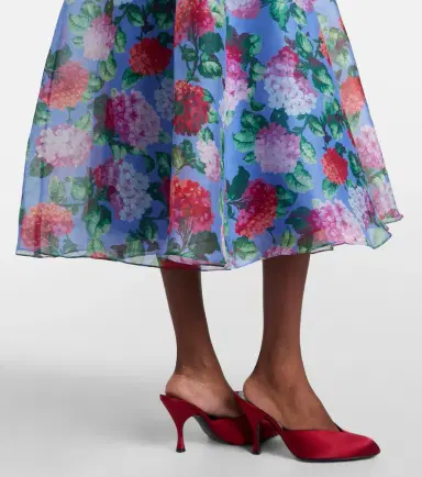 Carolina Herrera Floral silk organza shirt dress | Thumbnail 6