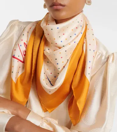 Valentino Polka-dot silk twill scarf | Thumbnail 4 Valentino Polka-dot silk twill scarf | Thumbnail 4