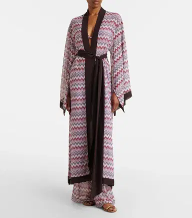 Bananhot Jim chevron cotton beach cover-up | Thumbnail 2