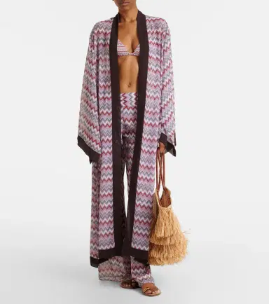 Bananhot Jim chevron cotton beach cover-up | Thumbnail 6