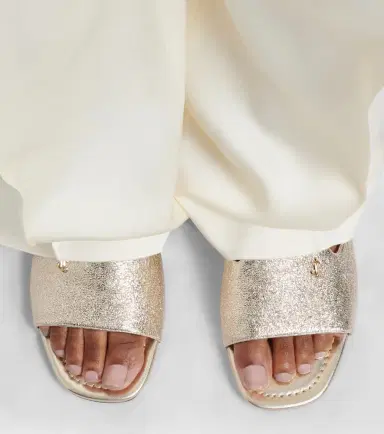 Jimmy Choo Dina metallic leather slides | Thumbnail 6 Jimmy Choo Dina metallic leather slides | Thumbnail 6