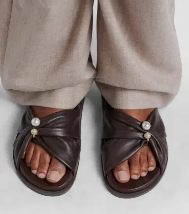 Jimmy Choo Rafi embellished leather sandals | Thumbnail 5