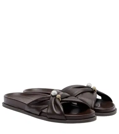 Jimmy Choo Rafi embellished leather sandals | Thumbnail 1