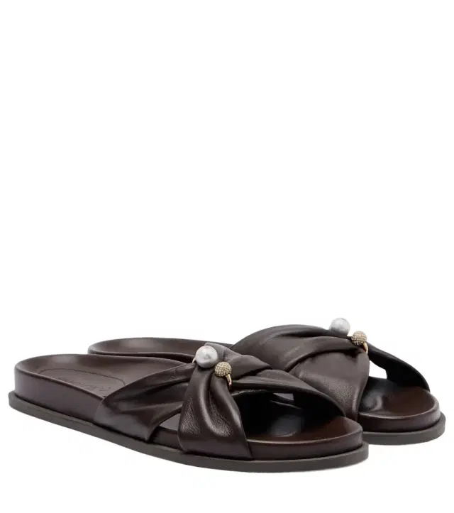 Jimmy Choo Rafi embellished leather sandals