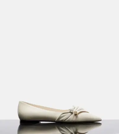 Jimmy Choo Rafi embellished leather ballet flats | Thumbnail 2