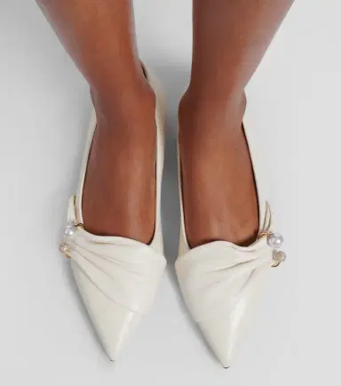 Jimmy Choo Rafi embellished leather ballet flats | Thumbnail 5
