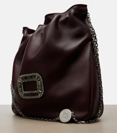 Roger Vivier Pilgrim Mini leather bucket bag | Thumbnail 3
