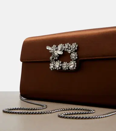 Roger Vivier Efflorescence embellished satin clutch | Thumbnail 2 Roger Vivier Efflorescence embellished satin clutch | Thumbnail 2