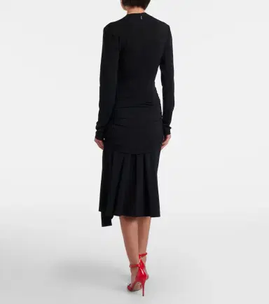 Ferragamo Draped jersey midi dress | Thumbnail 3