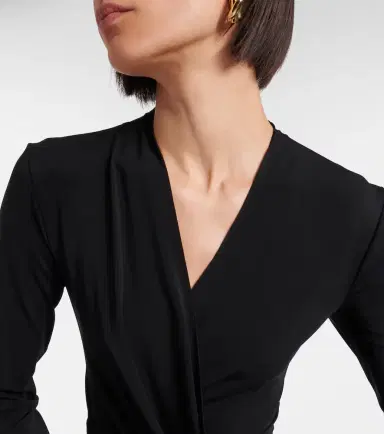 Ferragamo Draped jersey midi dress | Thumbnail 4