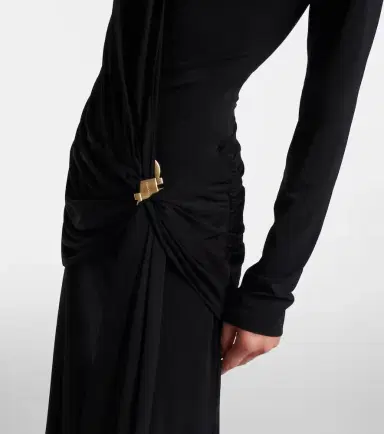 Ferragamo Draped jersey midi dress | Thumbnail 5