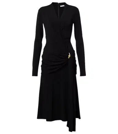 Ferragamo Draped jersey midi dress | Thumbnail 1