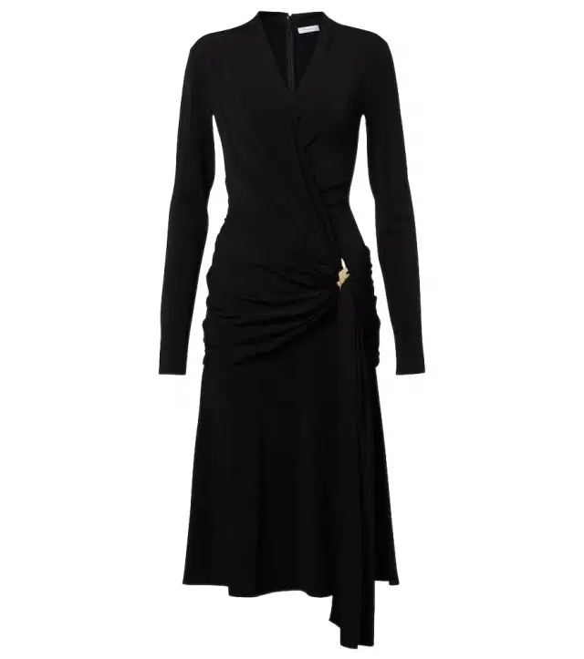 Ferragamo Draped jersey midi dress