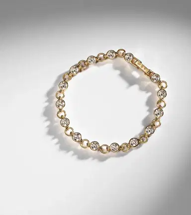 Foundrae Rivière 18kt gold chain bracelet with diamonds | Thumbnail 5