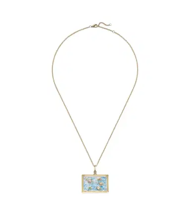 Yvonne Léon Yvonne Léon L'Acquarium 9kt gold pendant necklace with gemstones | Thumbnail 1