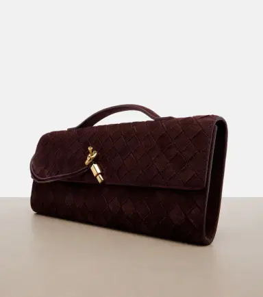 Bottega Veneta Andiamo suede clutch | Thumbnail 4 Bottega Veneta Andiamo suede clutch | Thumbnail 4