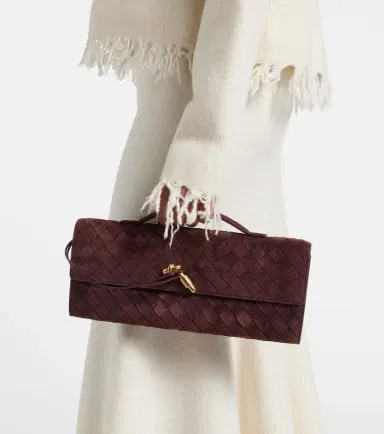 Bottega Veneta Andiamo suede clutch | Thumbnail 7 Bottega Veneta Andiamo suede clutch | Thumbnail 7