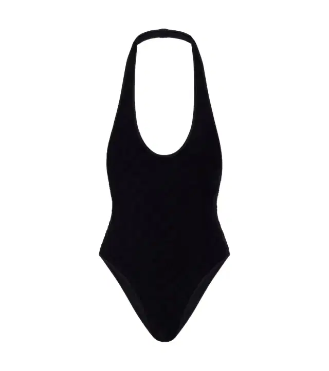 GG terry-trimmed jersey swimsuit
