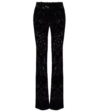 Gucci Floral devoré velour straight pants | Thumbnail 1 Gucci Floral devoré velour straight pants | Thumbnail 1
