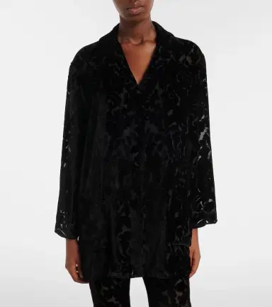 Gucci Floral devoré velour shirt | Thumbnail 2 Gucci Floral devoré velour shirt | Thumbnail 2