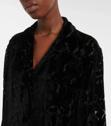 Gucci Floral devoré velour shirt | Thumbnail 4 Gucci Floral devoré velour shirt | Thumbnail 4