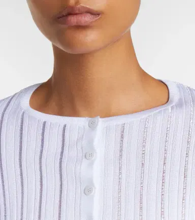 Alaïa Alaïa Cropped knitted cardigan | Thumbnail 4