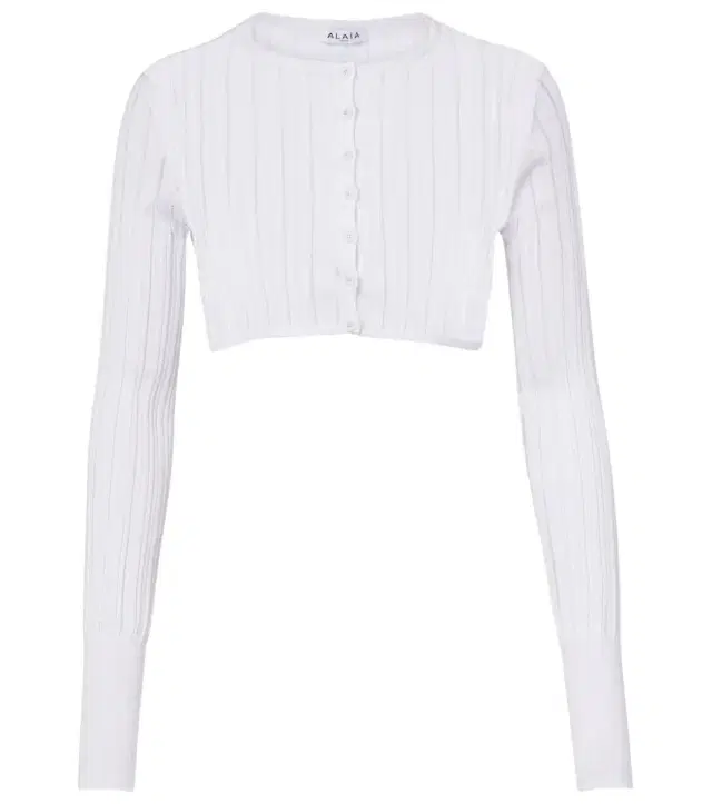 Alaia Alaïa Cropped knitted cardigan