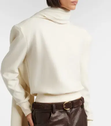Magda Butrym Draped scarf-detail sweatshirt | Thumbnail 5