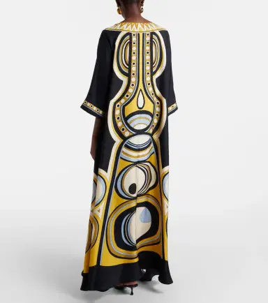 La DoubleJ Muumuu printed silk twill maxi dress | Thumbnail 2