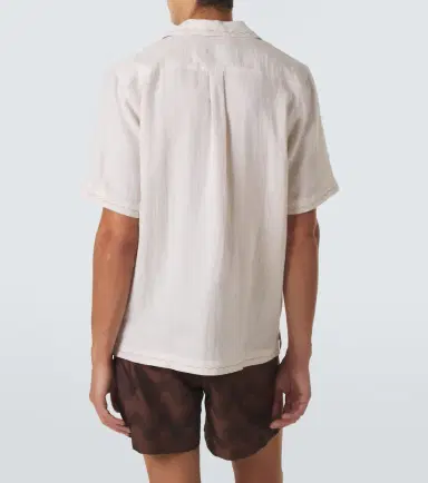Frescobol Carioca Alvs linen embroidered shirt | Thumbnail 2