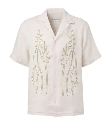 Frescobol Carioca Alvs linen embroidered shirt | Thumbnail 1
