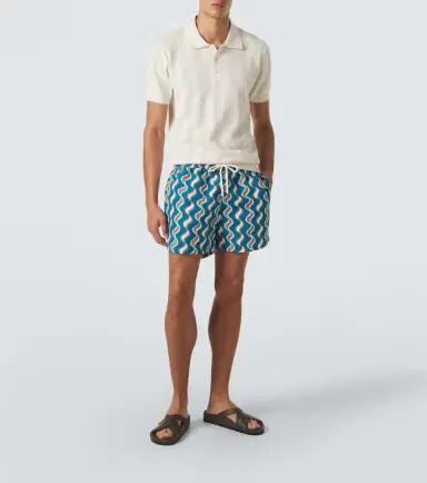 Frescobol Carioca Vidal striped cotton jacquard polo shirt | Thumbnail 2