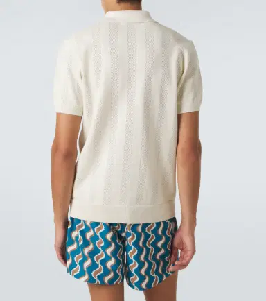 Frescobol Carioca Vidal striped cotton jacquard polo shirt | Thumbnail 4