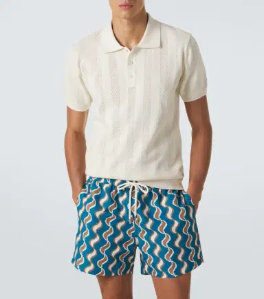 Frescobol Carioca Vidal striped cotton jacquard polo shirt | Thumbnail 5