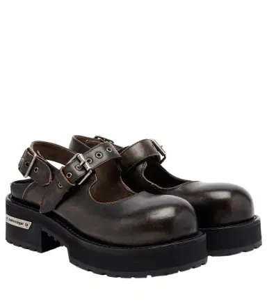 Balenciaga Venom leather Mary Jane flats | Thumbnail 1 Balenciaga Venom leather Mary Jane flats | Thumbnail 1