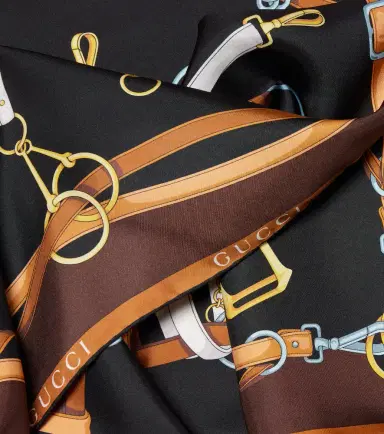 Gucci Printed silk twill scarf | Thumbnail 2