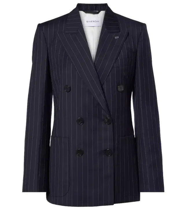 Givenchy Pinstripe double-breasted wool blazer