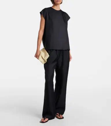 ASCENO Aurelia silk wide-leg pants | Thumbnail 5 ASCENO Aurelia silk wide-leg pants | Thumbnail 5