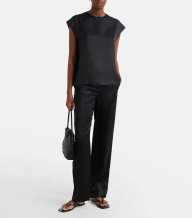 ASCENO Dasha silk twill top | Thumbnail 2 ASCENO Dasha silk twill top | Thumbnail 2