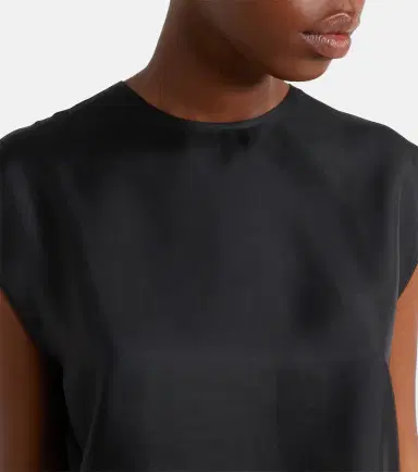ASCENO Dasha silk twill top | Thumbnail 4 ASCENO Dasha silk twill top | Thumbnail 4