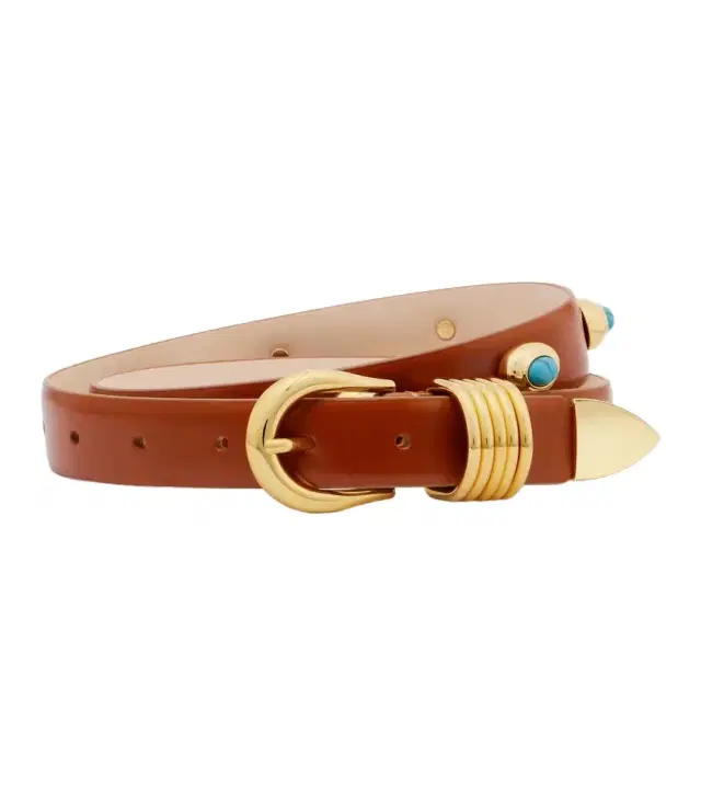 Dehanche Déhanche Hollyhock embellished leather belt