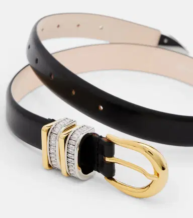 Déhanche Déhanche Hollyhock embellished leather belt | Thumbnail 3
