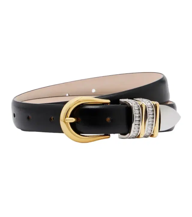 Dehanche Déhanche Hollyhock embellished leather belt