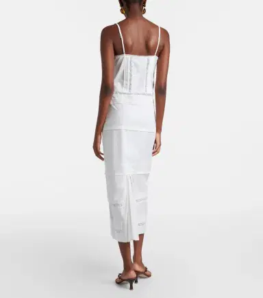 Staud Corinna embroidered cotton voile midi dress | Thumbnail 2 Staud Corinna embroidered cotton voile midi dress | Thumbnail 2