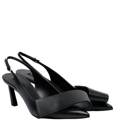 Givenchy Twisted Ribbon leather slingback pumps | Thumbnail 1