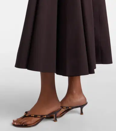 Staud Gwen cotton poplin midi dress | Thumbnail 3