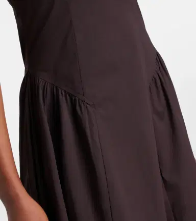 Staud Gwen cotton poplin midi dress | Thumbnail 4