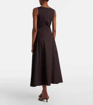 Staud Gwen cotton poplin midi dress | Thumbnail 5